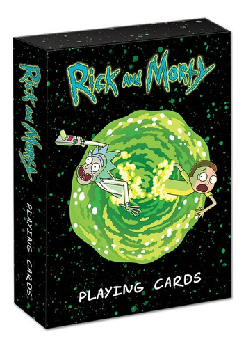 Baraja De Cartas Naipes Póker Juego Rick & Morty 