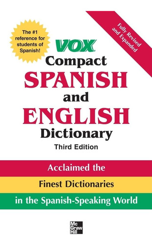 Libro: Vox Compact Spanish & English Dictionary, 3e (hc) (vo