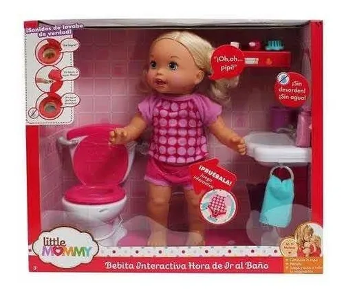 Interactiva Hora Ir Al Baño Little Mommy