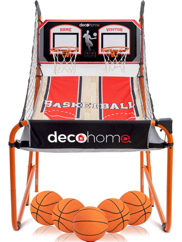 Deco Home Juego De Baloncesto Arcade Con Tablero De Doble B.