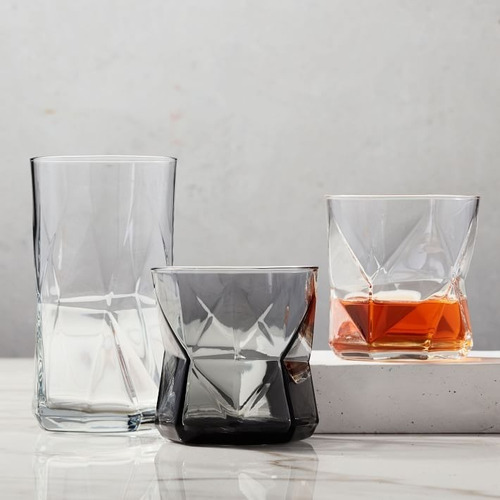 Juego De 6 Vasos De Vidrio Modernos Bormioli Cassiopea 410ml