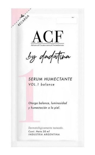 Acf By Dadatina Refill Serum Humectante Vol. 1 X30ml