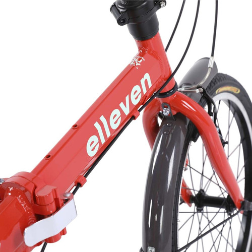 Bicicleta Dobrável Alumínio Aro 20 6v Dubly Shimano Vermelha