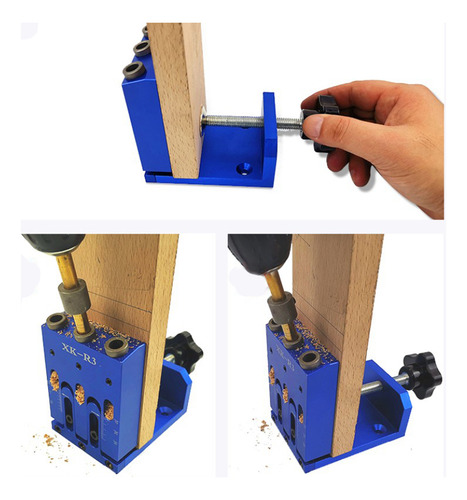 Mini De Orificios Oblicuos Herramienta De Perforación Azul