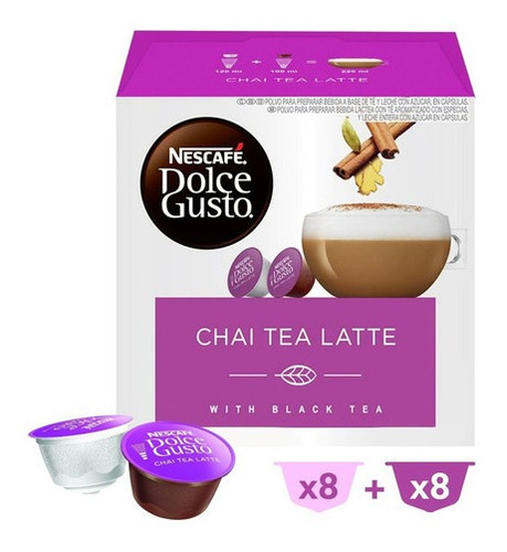 Cápsulas Nescafé Dolce Gusto Chai Tea Latte X 16