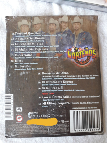 Norteños De Ojinaga Verdad Que Duele Cd Sellado (Usado)