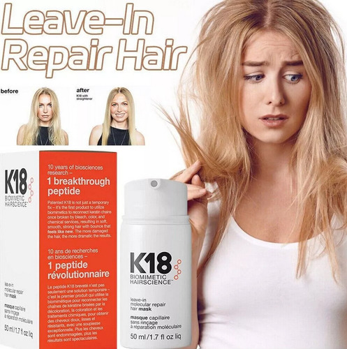 Mascarilla Capilar Reparadora Original Sin Enjuague K18, 50
