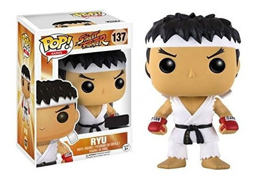 Funko Pop! Street Fighter Ryu Blanco Exclusivo Gamestop