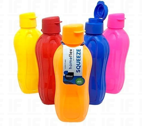 Garrafinha De Água Squeeze 700ml Livre De Bpa Home Flex