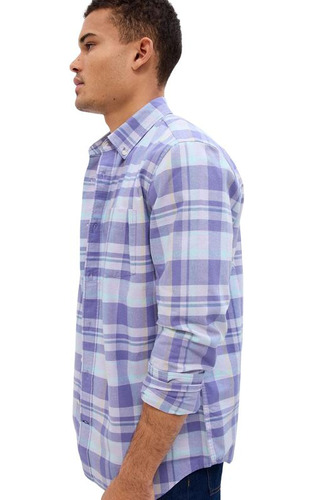 Camisa Oxford Azul