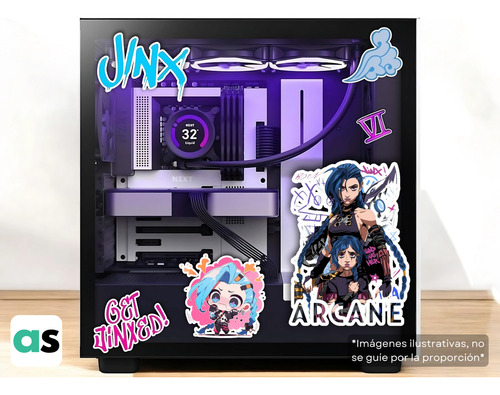 Sticker Jinx Arcane Powder Lol League Of Legends 53 Las X3