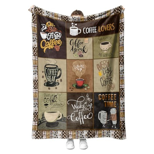 Manta De Café Para Amantes Del Café, Regalos Para Amantes De