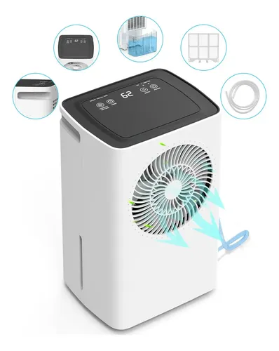Desumidificador Compressor GCZ 6 Litros para 120m² Silencioso e com Timer