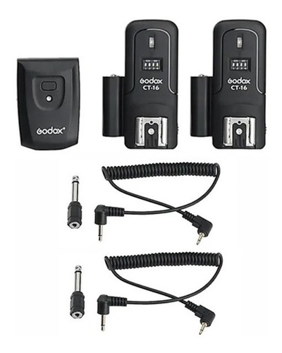 Rádio Flash Godox Ct16 Duplo Com Transmissor E Receptores