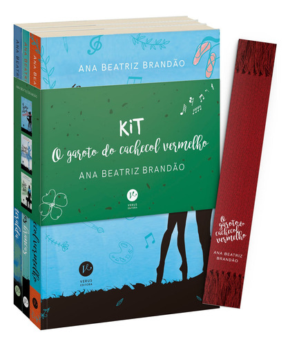 Kit O garoto do cachecol vermelho, de Ana Beatriz Brandão. Editora Verus, capa mole em português
