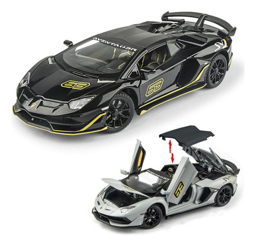 Lamborghini Aventador Svj63 Roadster Miniatura Metal Coc [u]