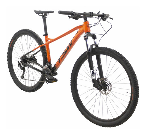 Mountain bike TSW Bike Stamina 2021 aro 29 15.5" 9v freios de disco hidráulico câmbios Shimano Alivio M3120 y Shimano Alivio M3100 cor laranja/preto