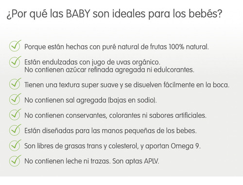 Imagen 2 de 4 de Smookies Baby 12 Unidades 150gr. Sabor Banana