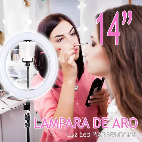 Aro De Luz Led 14 Pulgadas Maquillaje Video Profesional Msi