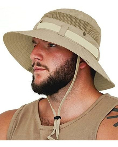 Sombrero Para Sol Unisex Geartop Beige Resistente Al Agua 