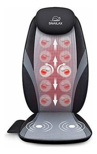 Cojin De Masaje Snailax Shiatsu Con Almohadilla Para Silla 