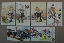 Comprar Lote D 6 Tarjetas Postales Serie Futbolistica Futbol Vintage