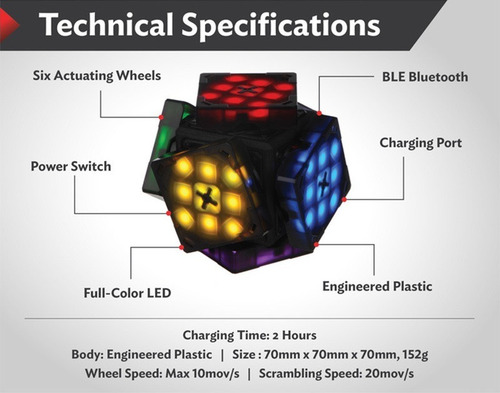 Cubo Mágico Ex-mars, O Cubo Robô Inteligente Bluetooth 3x3x3