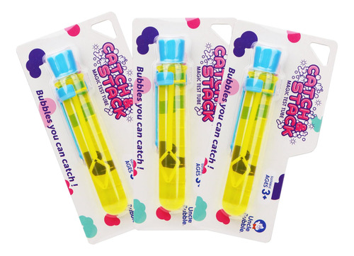 Pack 3 Mini Tubos De Ensayo Uncle Bubble Catch Y Stack