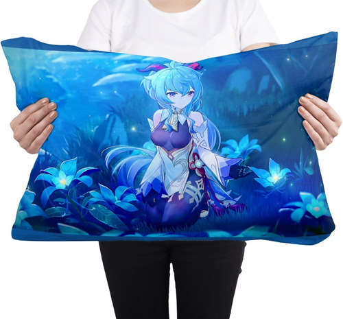 Cojin Almohada Ganyu Genshin Impact Gaming Arte Paisaje