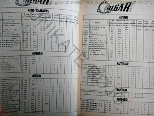 Antiguo Catálogo Juntas Motor Filgar Auto Taller - Año 1964 (Usado)