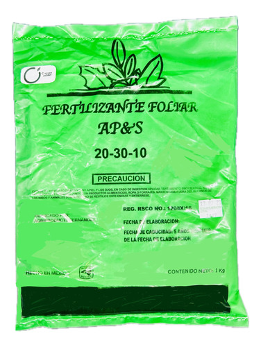 Apys 20 30 10 Fertilizante Foliar 1 Kg 