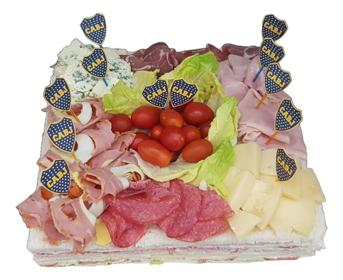 Tortas De Miga Saladas Cuadradas Con Picada Incluida!!!