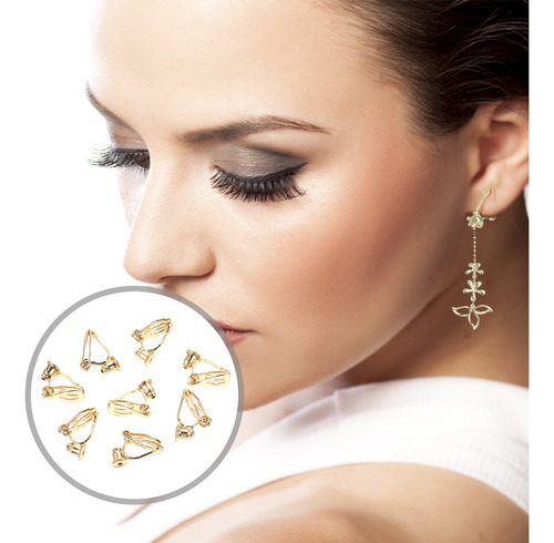 Pendientes Con Clip Para Mujer, Base Adaptadora, 8 Unidades