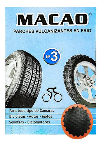 Parches Para Cámaras De Bici Moto Autos 30mm X50unidades