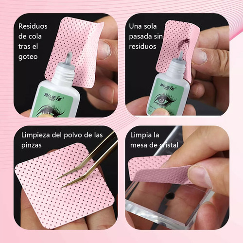 Toallitas O Gasas Libre De Pelusa Para Uñas Pestañas 600 Pzs