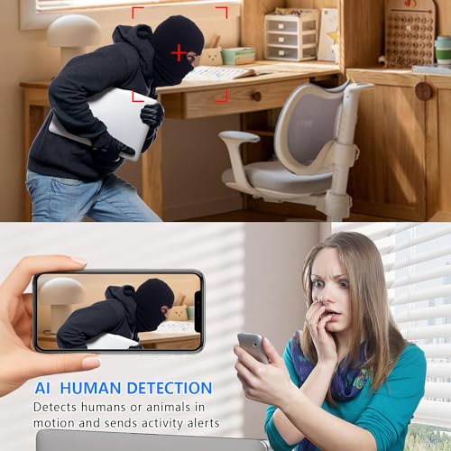 Cámara De Seguridad Hd1080p Con Wifi Inalámbrico Y Batería R