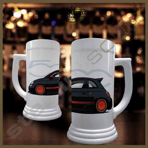 Chopp Plastico Cerveza | Fiat #019 | Abarth 595 Lancia Uno