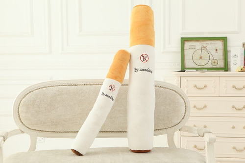 Pelucia Cigarro Travesseiro Gigante Engraçado Presente 70 Cm