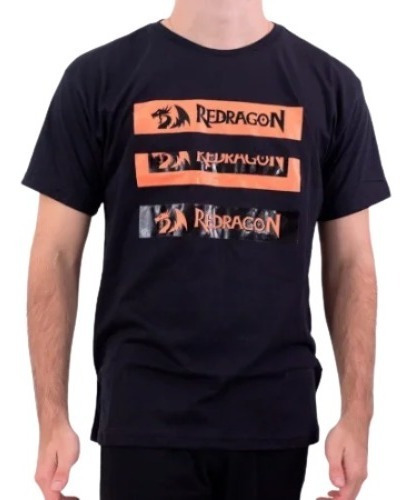 Camiseta Redragon Slices Of Dragon Md5 2380 Preta Unissex