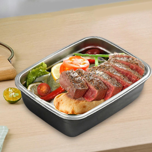 Contenedor De Almacenamiento De Alimentos Rectangular, 850ml