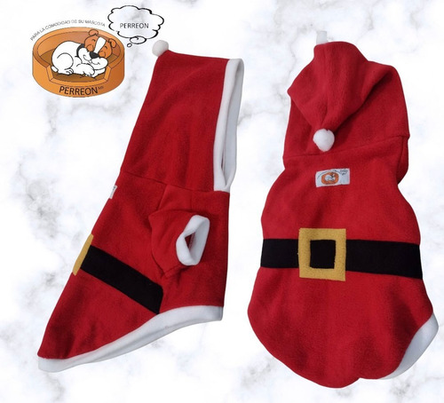 Suéter De Santa Con Gorro Para Perro Talla 5