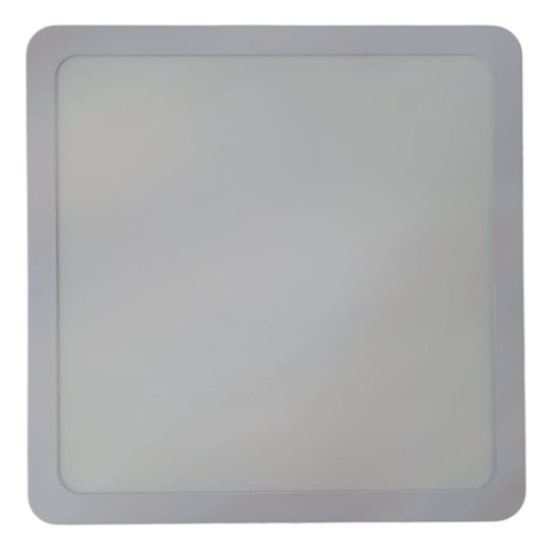 Plafón Led Cuadrado 18w Luz Fría De Aplicar Trefi Blanco