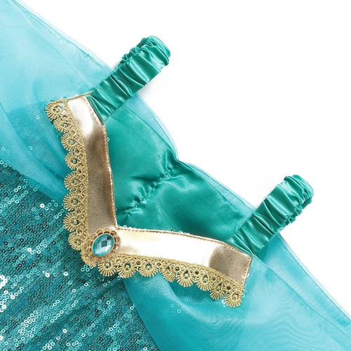 Imagem 5 de 5 de Fantasia Jasmine Infantil Luxo - Disney Princesas