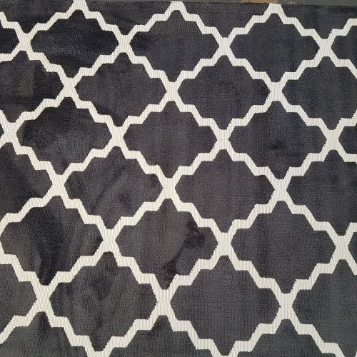 Tapete Para Sala Estampado Cafe Camello Gris 1.20x1.60mt