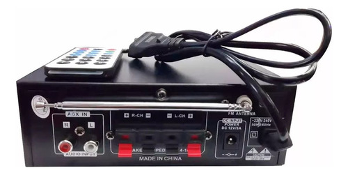 Amplificador Bluetooth V/v Usb Fm Sd Card Karaoke