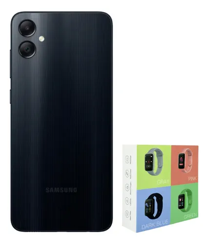 Samsung Galaxy A05 Dual Sim 64 Gb Black 4 Ram + Watch Smart Macaron