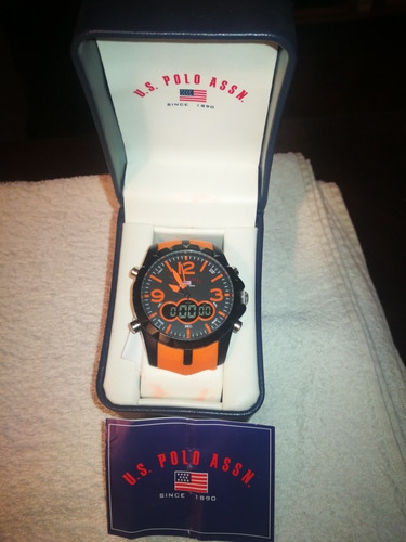 Reloj U.s Polo Assn. Mod 88057 Analog C/funciones,light