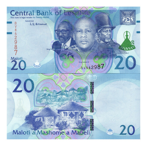 Lesotho - 20 Maloti - Año 2021