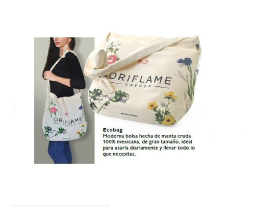 Imagen 2 de 5 de Ecobag Bolsa De Manta Oriflame