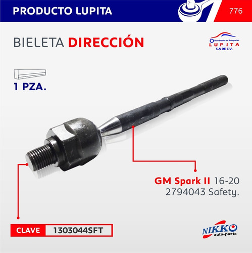 Bieleta Direccion Chevrolet Spark Ii Modelos 16-21  Nikko